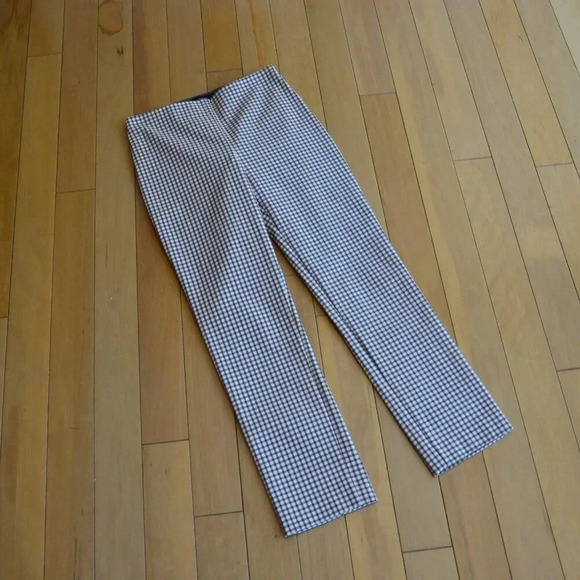 Theory Check Cropped Skinny Pants Size 0 - Picture 1 of 10